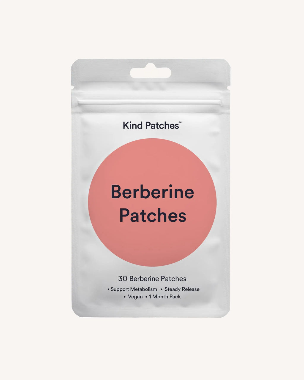 Kind Patches: 30 Berberine Patches, Steady Release, Vegan, 1 Month Pack