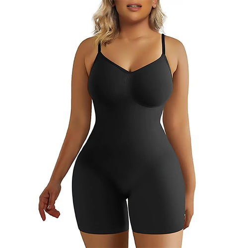SHAPERX Tummy Control Seamless Shapewear Full Body Women'S Bodysuit Ultra Stretch Fabric Customizable Fit Breathable Mesh Design Comfortable Fit