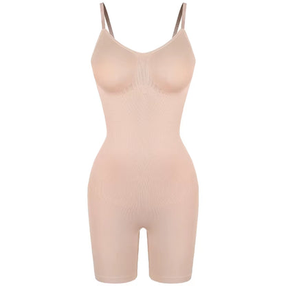 New Bodysuit Shapewear Women Tank Top Tummy Control Full Body Shaper anti Chafing Shorts Slimming Waist Trainer Butt Lifter