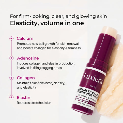Calcium Volume Multi Balm Korean Skincare Stick,Face & Eye Cream,Collagen Deep Moisturizing Anti-Wrinkle,Suitable for Pre Makeup